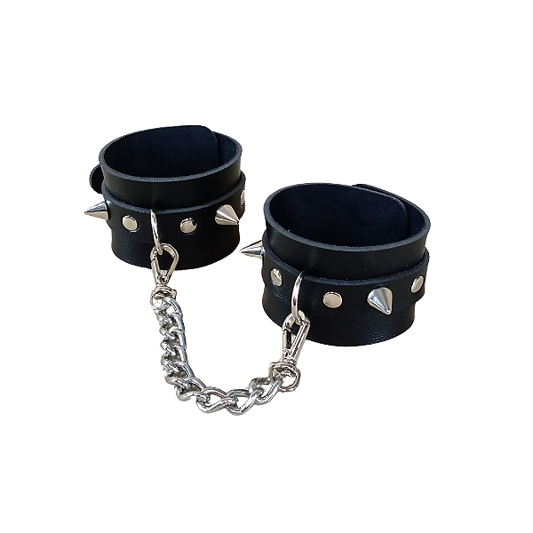 Bracelete Hard com Corrente Prateada