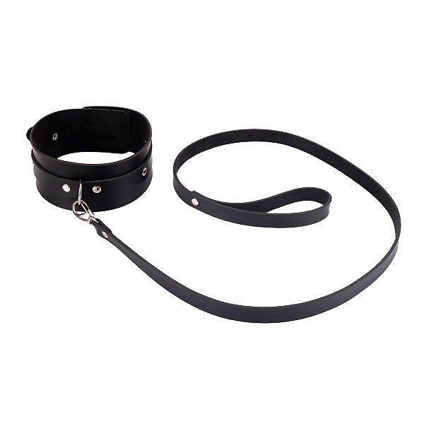 Coleira Larga com Guia e Mosquete