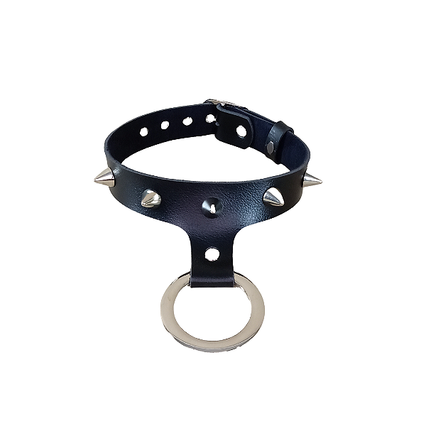 Gargantilha Argola Spiker e Ilhós