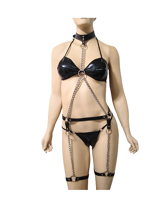 HARNESS FEMININO DOMINIC COM CORRENTES