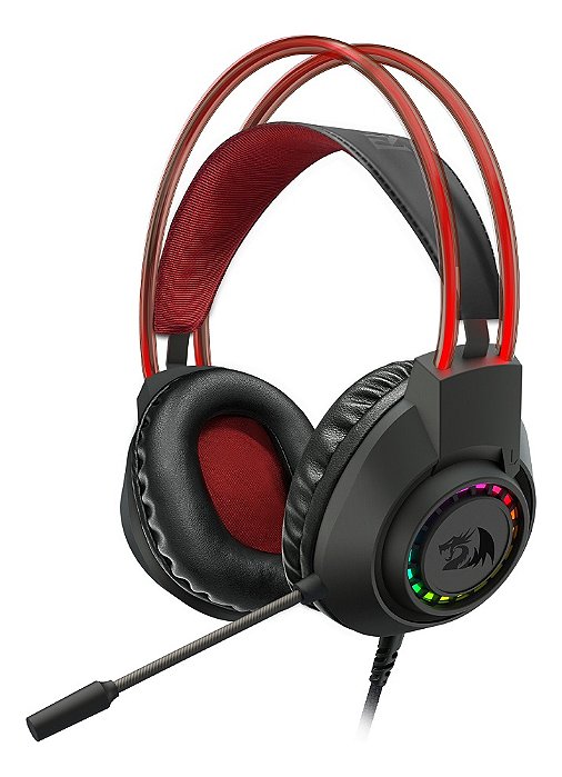 Headset Gamer Redragon Scream Rgb P2 40mm Preto - H231rgb