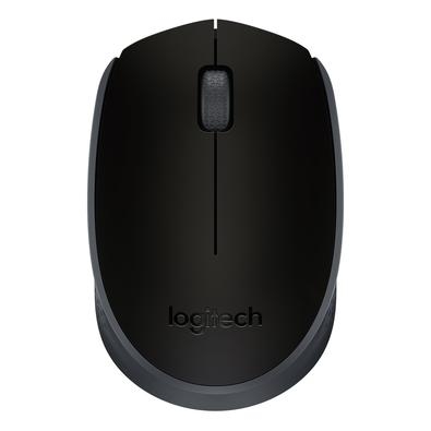 Mouse sem fio Logitech M170 com Design Ambidestro Compacto, Conexão USB e Pilha Inclusa, Preto