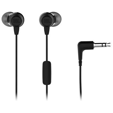 Fone de Ouvido Intra Auricular JBL C50HI In-Ear, com Microfone, Preto