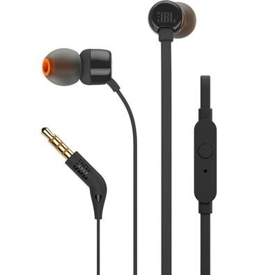 Fone de Ouvido Intra Auricular JBL T110, Preto