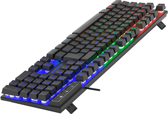 TECLADO USB GAMER EVOLUT EG-206RB HAWKE LED RAINBOW