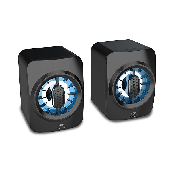 CAIXA SOM C3TECH SP-L50BK RGB 2.0 USB/P2 6W RMS PRETA