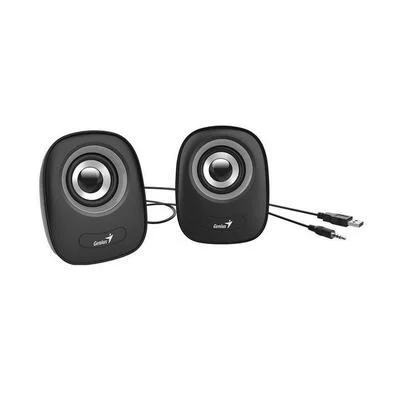 CAIXA SOM GENIUS SP-Q160 150HZ 6W RMS ESTEREO ALIMENTACAO USB PRETA