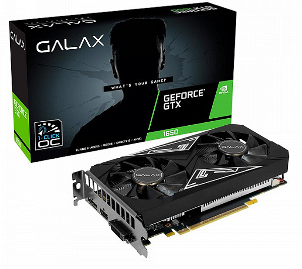 PLACA VIDEO GALAX GEFORCE GTX 1650 EX (65SQL8DS93E1) PCI-E 4GB GDDR6 128-BITS