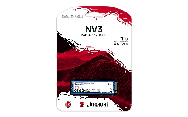 DRIVE SSD KINGSTON 1TB SNV2S/1000G M.2 NVME PCIE 4.0 NV2 2,5" SATA3