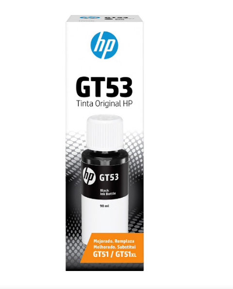 FRASCO DE TINTA HP 1VV22AL (GT53) PRETO