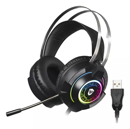 FONE OUVIDO SATELLITE HEADSET GH-550 USB STEREO 50MM 7.1 LED RGB PRETO