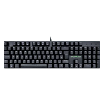 TECLADO VIPER PRO MAMBA RGB 416 GAMER MECANICO RED SWITCH PRETO