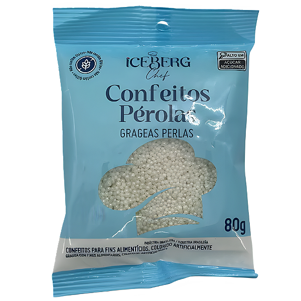 Confeito Perola Diversas Cores Iceberg 80g