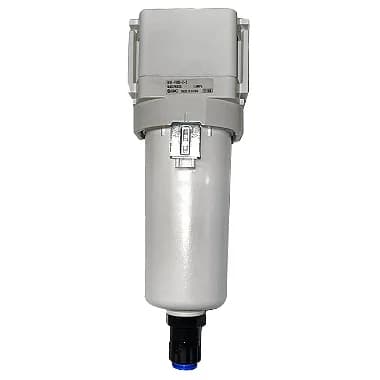 Filtro de Ar Coalescente 3/4'' AF40-F06BD-2-D SMC Pré Grau 5 Micra Copo Alumínio com Dreno Automático Bóia