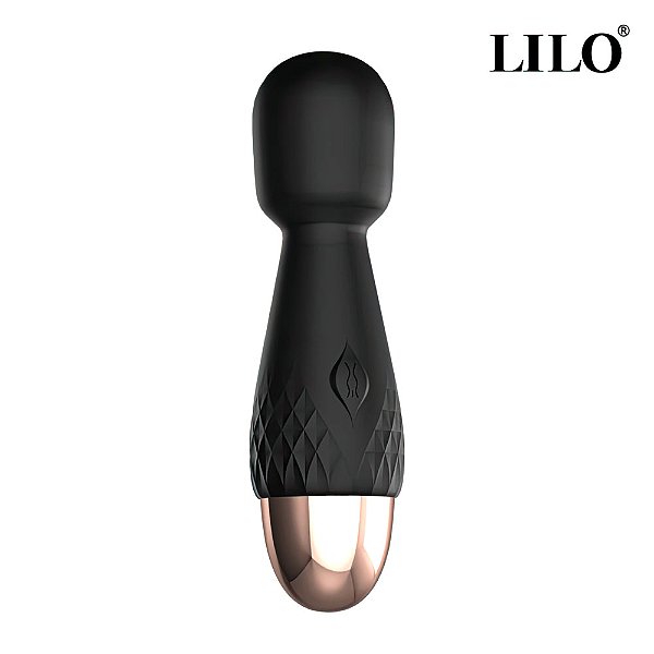 Mini Massageador Recarregável, 10 modos de vibração