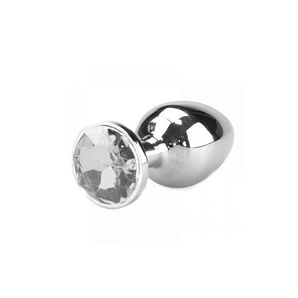 Plug Anal P, em Aço - Transparente