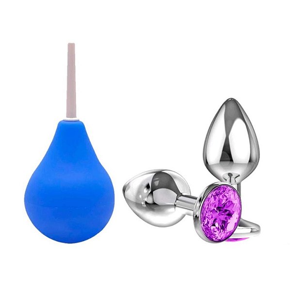 Kit: Plug Anal P + Ducha Íntima