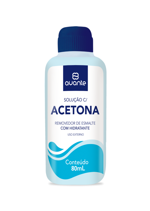 ACETONA 80 ML PLASTICA C/12  AVANTE  7896947010195