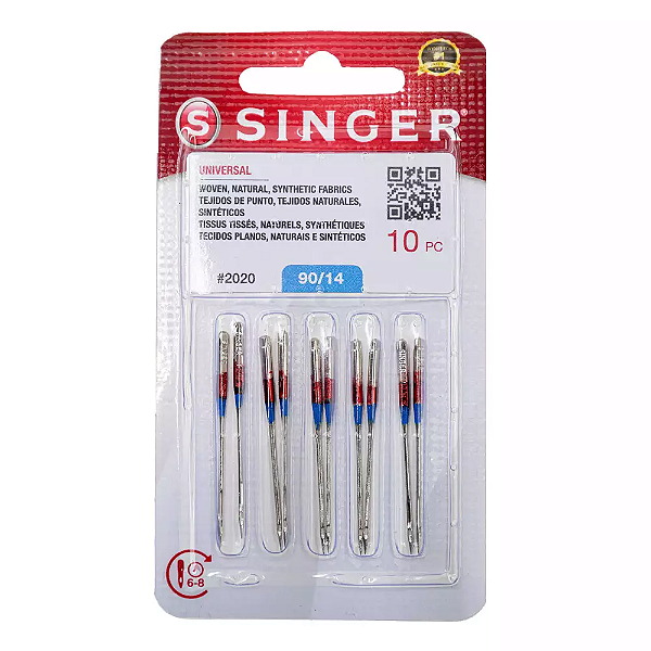 AGULHA MAQUINA SINGER N.14 C/10  037431889171