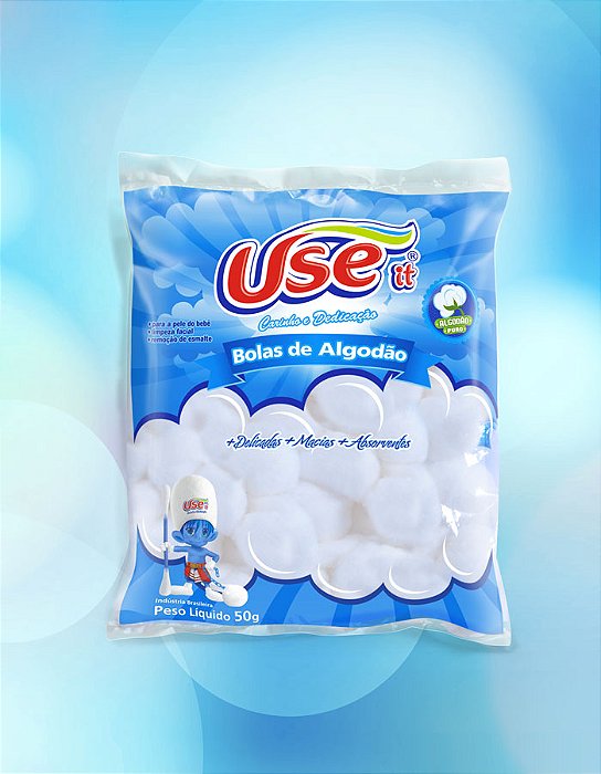 ALGODÃO BOLA 50G USE IT  BCO 7898909332147