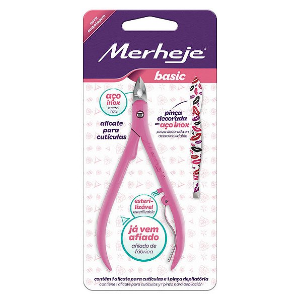 ALICATE CUTICULA MERHEJE ROSA  7896075758242