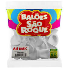 BEXIGA SÃO ROQUE N.6,5 BRANCA  C/50  7896243118380