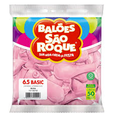 BEXIGA SÃO ROQUE N.6,5 ROSA C/50  7896243118403