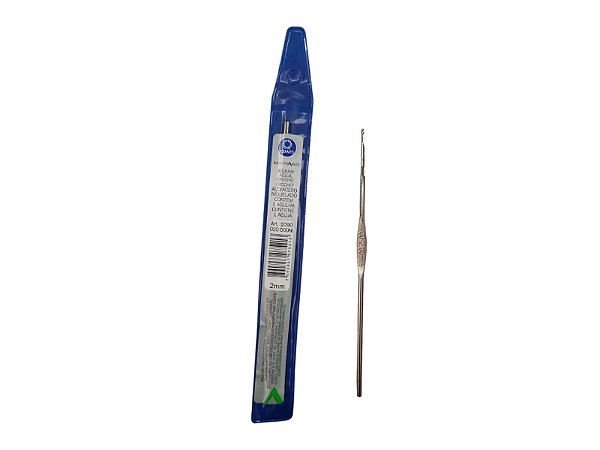 AGULHA CROCHE CORRENTE INOX 1090  2,00MM  7890857075213
