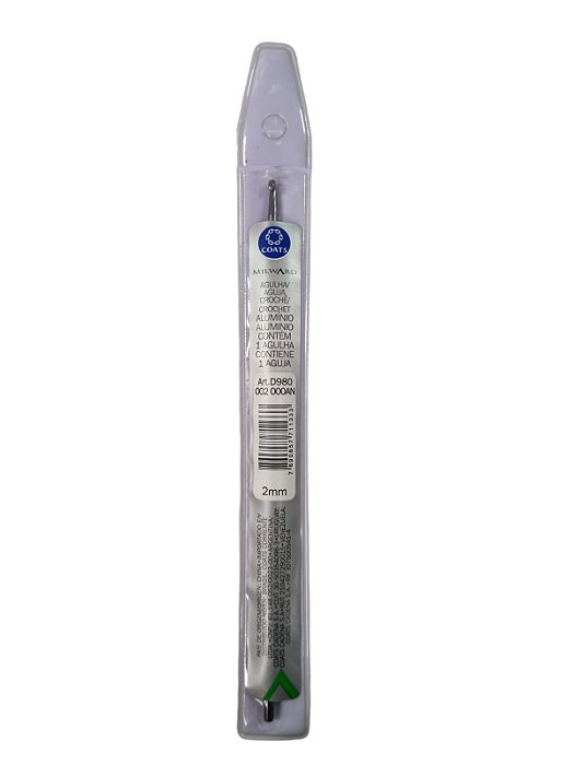 AGULHA CROCHE CORRENTE D980  ESMALTADA N.2