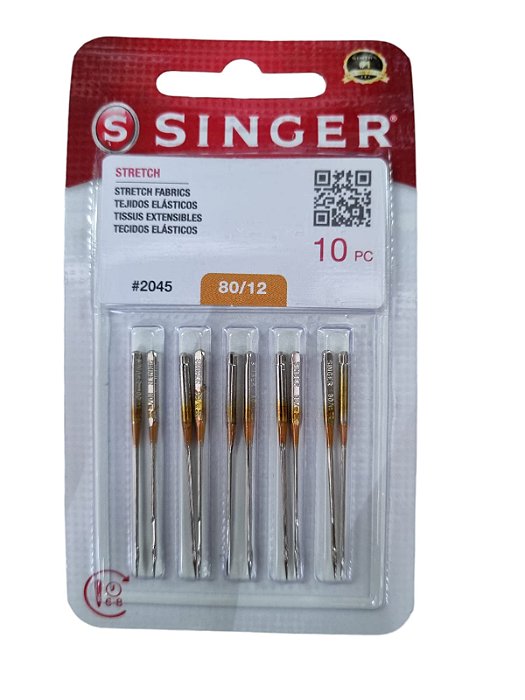 AGULHA MAQUINA SINGER P.OURO N.12 C/10 7896785451433