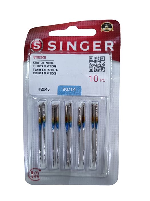 AGULHA MAQUINA SINGER P.OURO N.14 C/10  3743188923