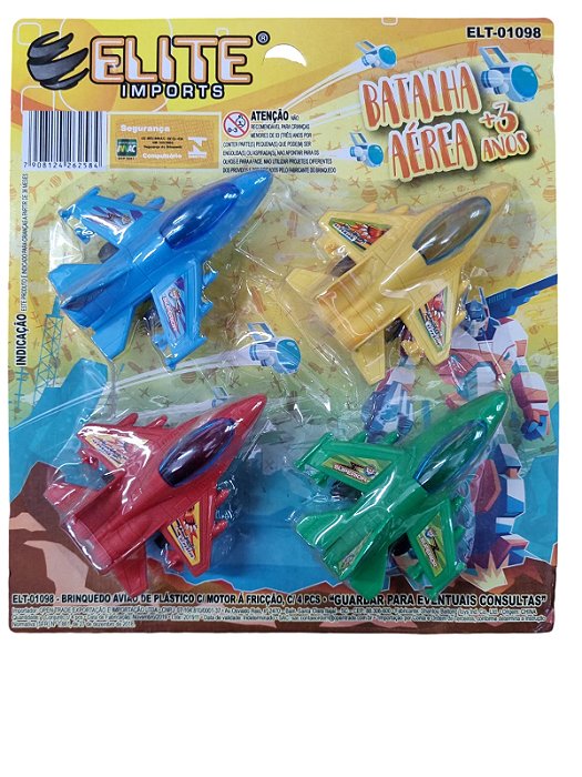 AVIÃO KIT C/04 ELITE  REF.01098  7908124262584