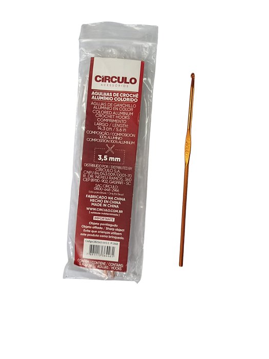 AGULHA CROCHE CIRCULO 3,5MM  7891113900164