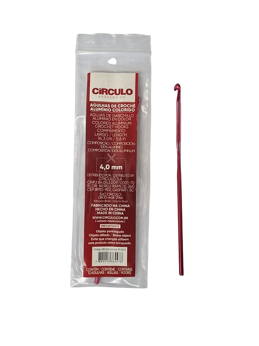 AGULHA CROCHE CIRCULO 4,0MM  7891113900171