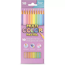 LAPIS COR MULTICOLOR PASTEL C/10