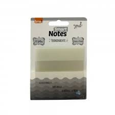 BLOCO ADESIVO TRANSPARENTE 76X76 C/20F BRW
