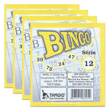 BLOCO BINGO JORNAL AMARELO PCTE C/15 BLOCOS