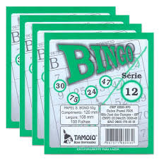 BLOCO BINGO JORNAL VERDE PCTE C/15 BLOCOS