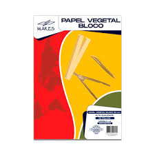 BLOCO PAPEL A-4 VEGETAL 65G  C/50FLS