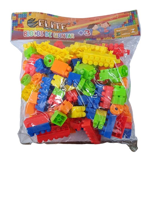 BLOCOS P/MONTAR C/170 PEÇAS ELT00174  7899949056345