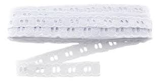 BORDADO PASSA FITA BRANCO PECA C/13 MTS  7908147450395