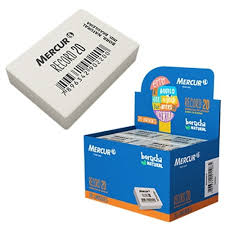 BORRACHA BRANCA MERCUR N.20  CX C/20  7896342902200
