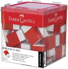 BORRACHA PLASTICA FABER C/CAPA C/24  7891360642817