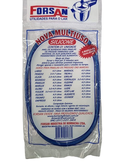 BORRACHA SILICONE INDIVIDUAL 4,5 LTS  FORSAN  7896634905360