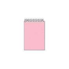 CADERNETA BOLSO C.DURA PASTEL ROSA 64FLS  C/10  TAMOIO  7897571921727