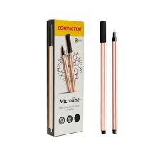 CANETA  COMPACTOR MICROLINE 0.4MM PRETA  C/12