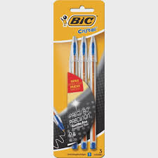 CANETA ESF.BIC CRISTAL BLISTER FINA AZUL C/03  070330139411
