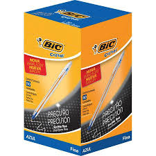 CANETA ESF.BIC FINA  AZ  C/50  070330183575