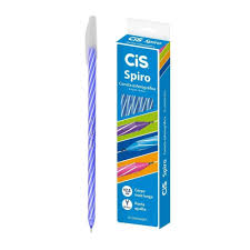 CANETA ESF.CIS SPIRO CORES AZ-PT-RS-RX-AZ CL-LAR C/12
