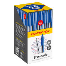 CANETA ESF.COMPACTOR ECONOMIC AZUL  C/50  7896572013851